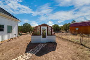 View of outbuilding