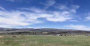 Mountain view featuring a rural view