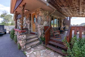 Front porch and front door