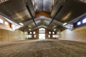 View of horse riding arena