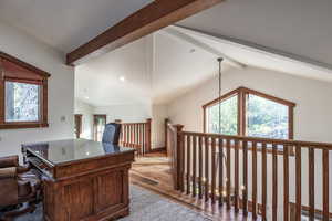Office featuring wood finished floors and plenty of natural light