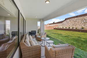 View of patio / terrace featuring an outdoor hangout area