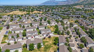 Bird's eye view featuring a mountain view