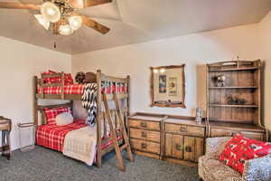 Another spacious bedroom with walk-in closet