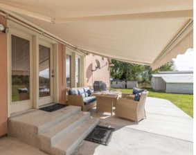 Custom retractable awning