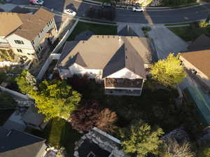 Birds eye view of property