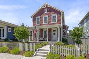 View of front facade with covered porch