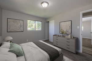 Master bedroom virtually staged