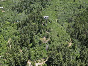 Birds eye view of property