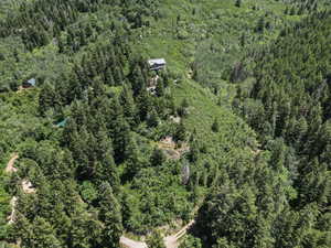 Birds eye view of property