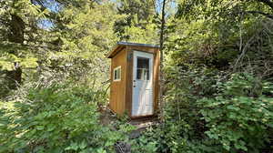 View of outbuilding outhouse