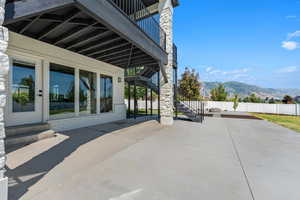 Expansive patio.