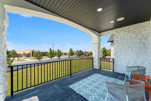 Relaxing owner's suite deck with panoramic views.