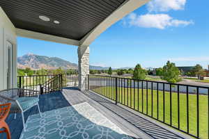 Relaxing owner's suite deck with panoramic views.