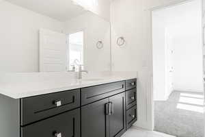 Bathroom featuring vanity