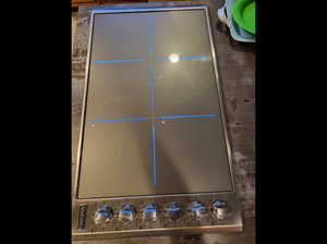 Viking 6-burner induction cooktop