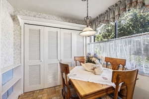 View of dining room