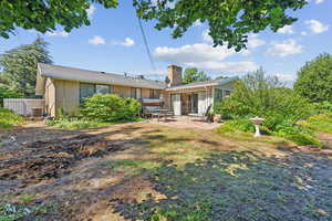 Rear view of property with a patio area