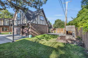 View of yard with a patio