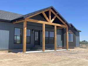 View of front porch