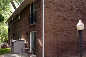 Condo is on the top floor with bedroom windows overlooking the creek.