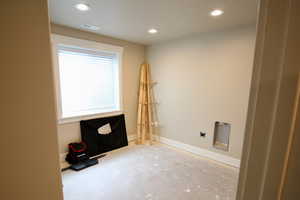 Misc room with concrete flooring