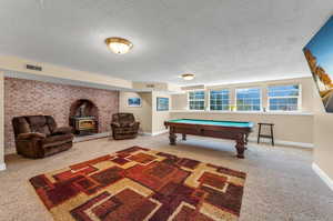 Daylight Family Room with Fireplace