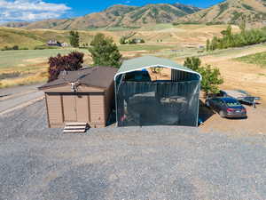 Exterior space with a rural view