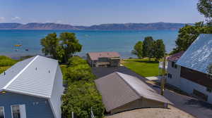 View of water feature featuring a mountain view