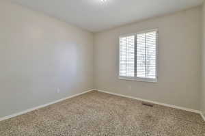 Unfurnished room featuring carpet floors