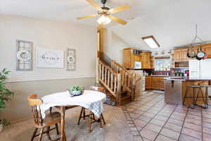 Dining Area can easily be used as a Living Room