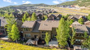 Exterior space featuring a mountain view