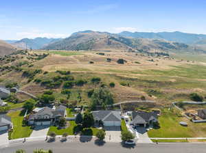 Bird's eye view featuring a mountain view