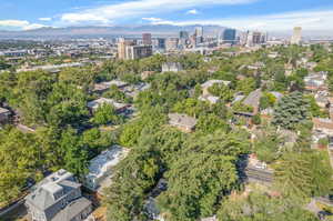 Bird's eye view featuring a mountain view