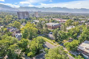 Bird's eye view featuring a mountain view