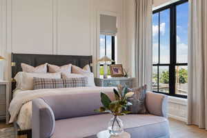 Bedroom featuring light hardwood / wood-style flooring