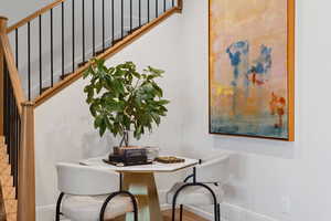 Dining room featuring hardwood / wood-style flooring