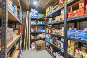 View of storage room