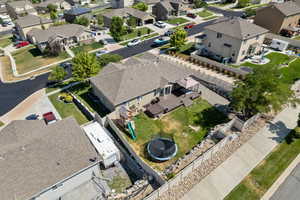 Birds eye view of property rear