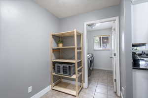 Mudroom off the Garage