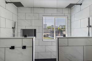 Bathroom with a healthy amount of sunlight