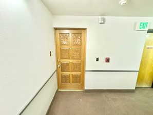 Entry door from elevator landing