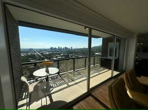 View of balcony/patio space. Amazing views.