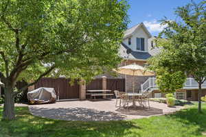 View of yard featuring a patio area