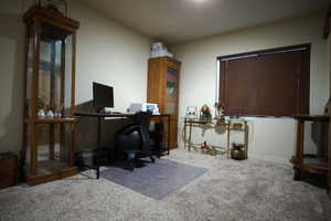 Basement Landing and Flex Room Featuring Grand Barn Door