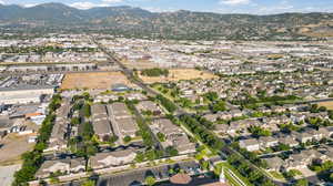 Bird's eye view featuring a mountain view