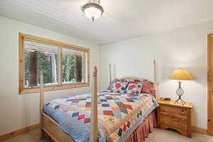 Bedroom featuring carpet flooring