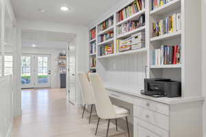 Basement Desk Built Ins