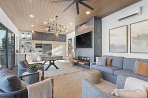 Poolhouse Living Room