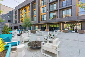 View of patio / terrace featuring an outdoor living space